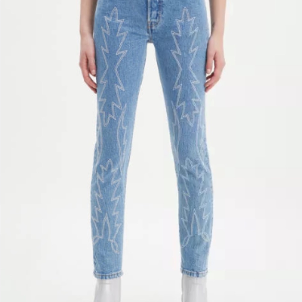 Brand new Levi’s western embroidered jeans
